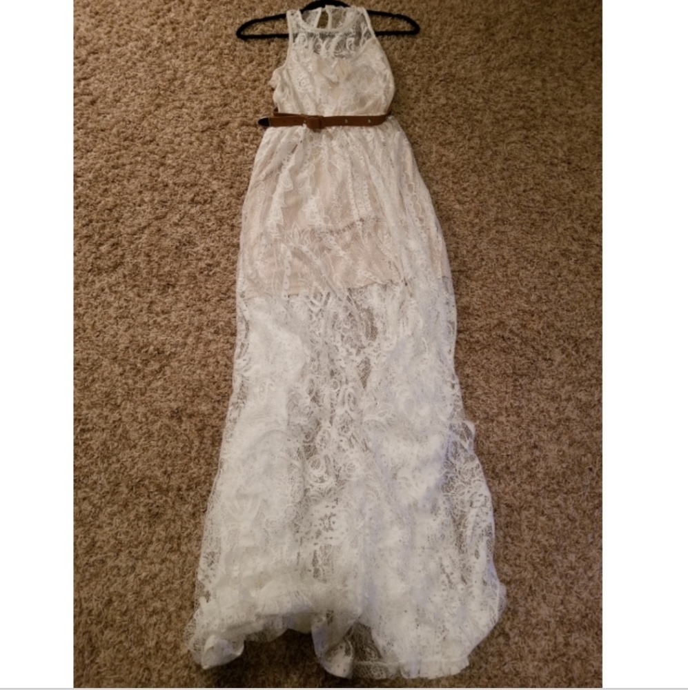 Soièblu Long Lace Dress (belt NOT included) Size:S